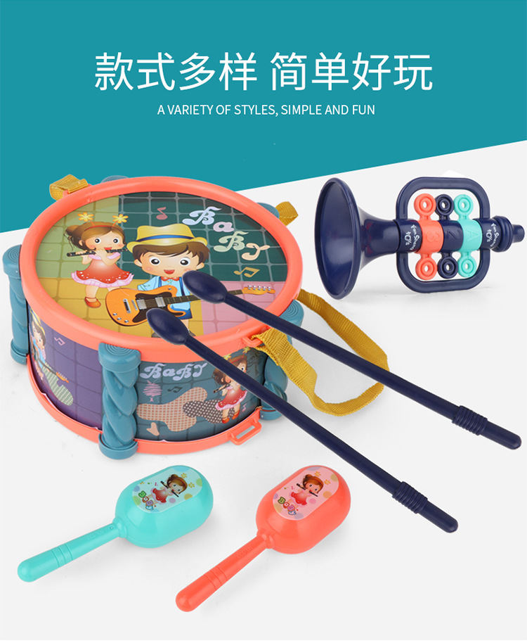 3767# Stall New Baby Toy Beating Sound Musical Instrument Packages Infant Sand Hammer Beating Drum 0-1 Years Old 3767# Stall New Baby Toy Beating Sound Musical Instrument Packages Infant Sand Hammer Beating Drum 0-1 Years Old