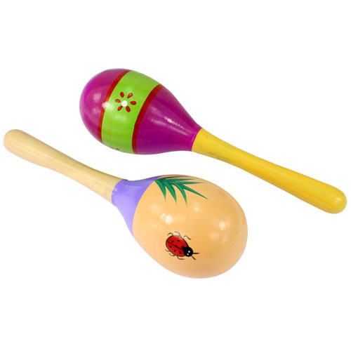 Sand Hammer  Sales Wooden 19cm Medium Size Sand Hammer Wooden Cartoon Sand Ball Infant Orff Early Education Toys