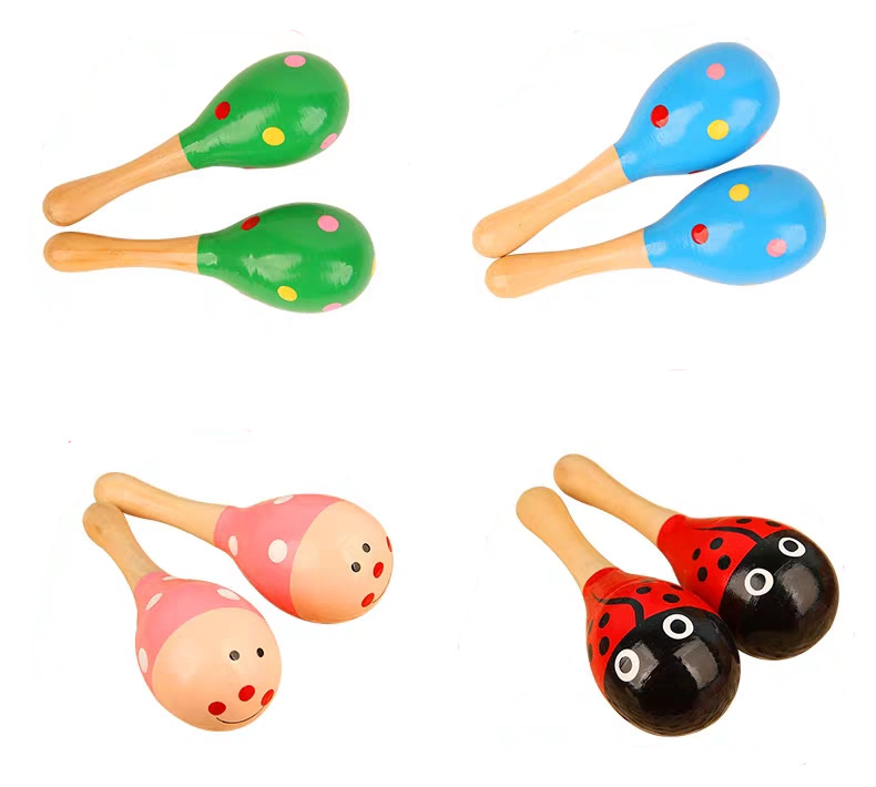 Medium 20cm Sand Hammer Early Childhood Education Music Children's Grip Wooden Maracas Training Baby Toy Orff Medium 20cm Sand Hammer Early Childhood Education Music Children's Grip Wooden Maracas Training Baby Toy Orff