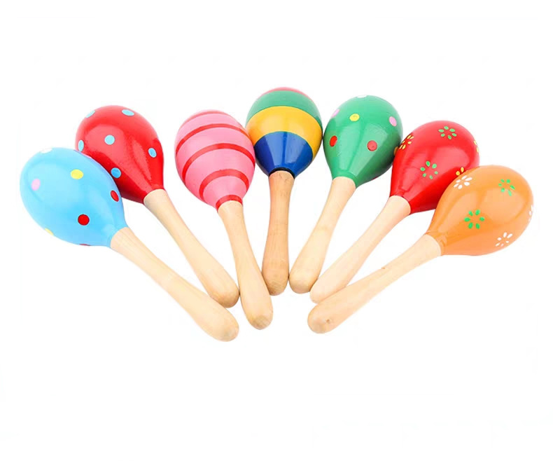 Medium 20cm Sand Hammer Early Childhood Education Music Children's Grip Wooden Maracas Training Baby Toy Orff Medium 20cm Sand Hammer Early Childhood Education Music Children's Grip Wooden Maracas Training Baby Toy Orff