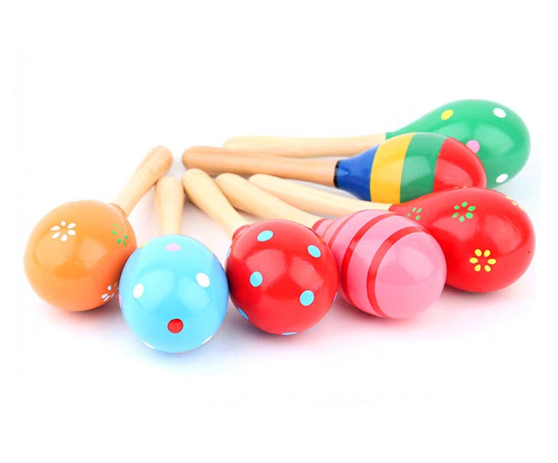 Medium 20cm Sand Hammer Early Childhood Education Music Children's Grip Wooden Maracas Training Baby Toy Orff Medium 20cm Sand Hammer Early Childhood Education Music Children's Grip Wooden Maracas Training Baby Toy Orff