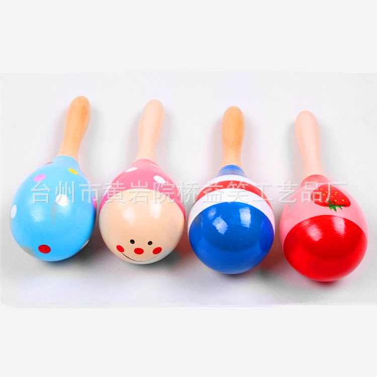 Factory Direct Sales Wooden Small Sand Hammer Sand Ball Wooden Cartoon Sand Hammer Infant Early Education Toys Factory Direct Sales Wooden Small Sand Hammer Sand Ball Wooden Cartoon Sand Hammer Infant Early Education Toys
