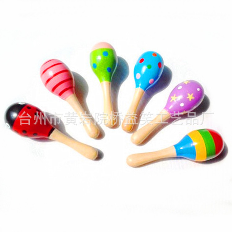 Factory Direct Sales Wooden Small Sand Hammer Sand Ball Wooden Cartoon Sand Hammer Infant Early Education Toys Factory Direct Sales Wooden Small Sand Hammer Sand Ball Wooden Cartoon Sand Hammer Infant Early Education Toys