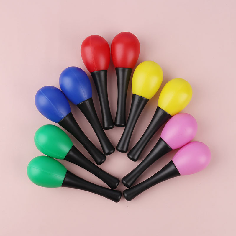 Sand Hammer Children&#039;s Toy Grasping Hearing Cultivation Plastic Sand Hammer Orff Plastic Sand Hammer Wholesale