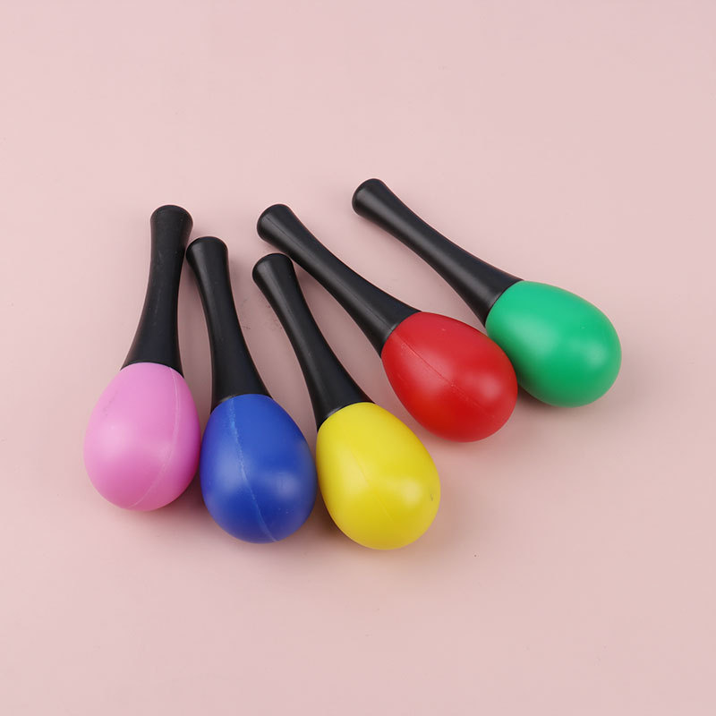 Sand Hammer Children&#039;s Toy Grasping Hearing Cultivation Plastic Sand Hammer Orff Plastic Sand Hammer Wholesale