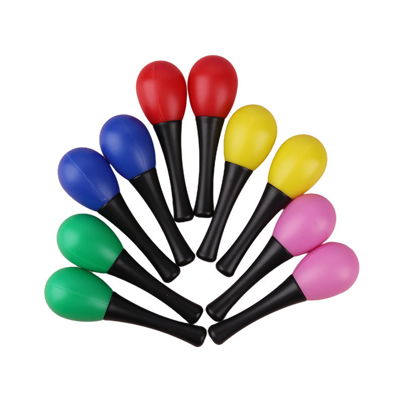 Sand Hammer Children&#039;s Toy Grasping Hearing Cultivation Plastic Sand Hammer Orff Plastic Sand Hammer Wholesale