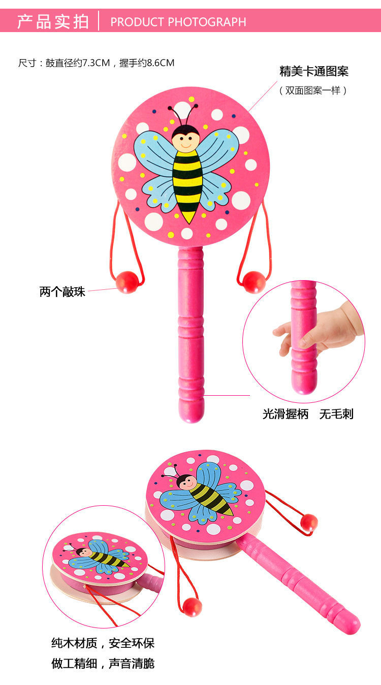 Early Education Infant Baby Grip Training Toys 0-3-6-12 Months Sand Hammer Rattle Rattle Sand Hammer