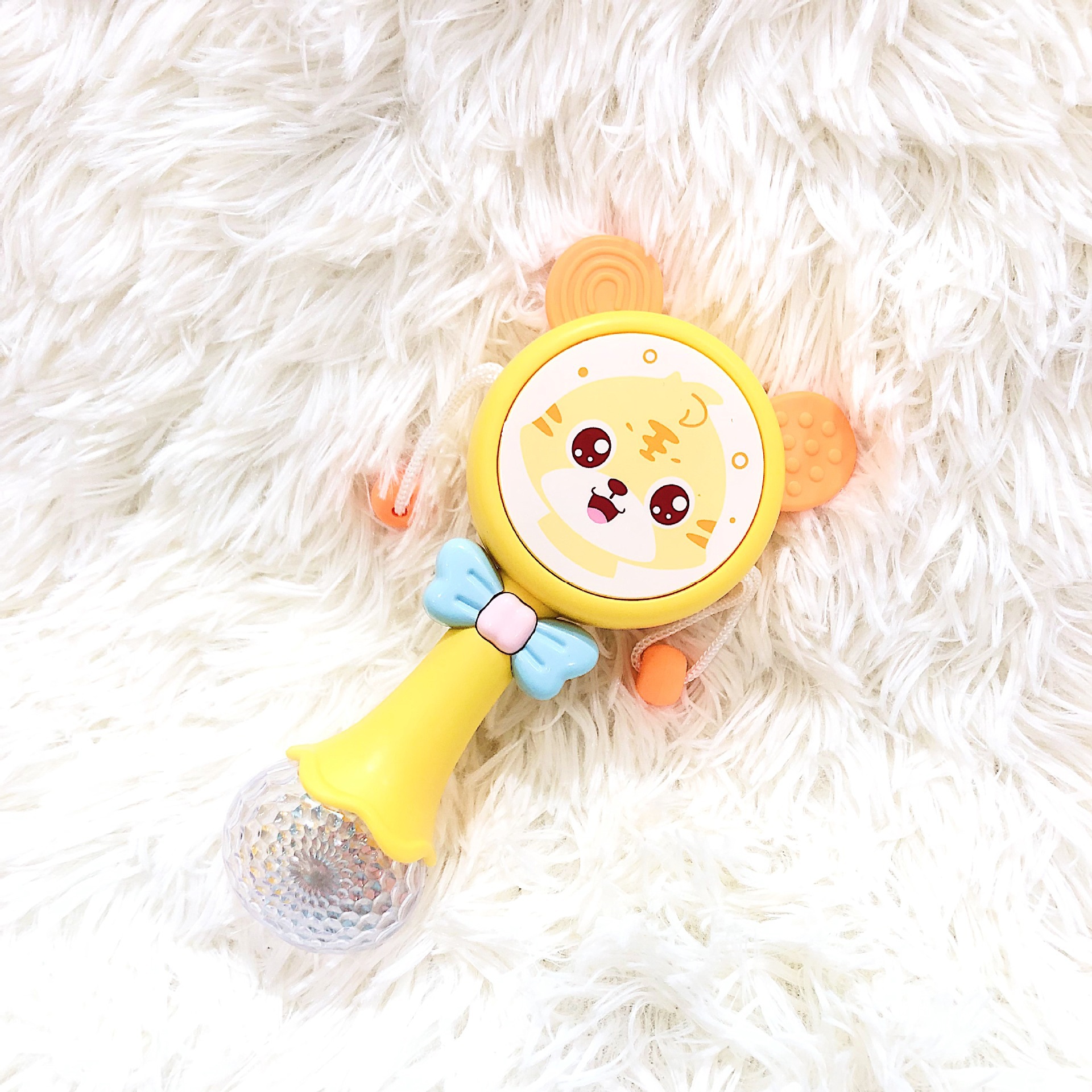 Sand Hammer Baby Rattle-Drum Rattle Biteable Baby Teether Animal Rattle Drum Sand Hammer Hot Sale Children