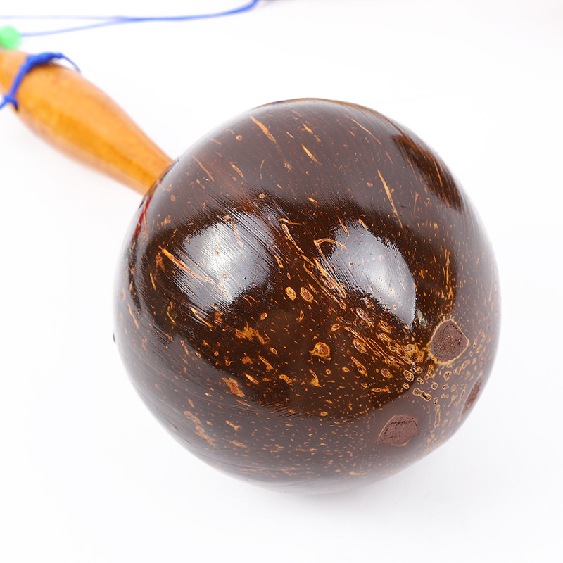 Coconut Sand Ball Coconut Shell Sand Hammer KTV Ballroom Props Square Dance Large Sand Hammer
