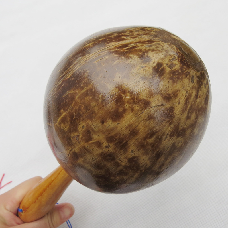 Coconut Sand Ball Coconut Shell Sand Hammer KTV Ballroom Props Square Dance Large Sand Hammer