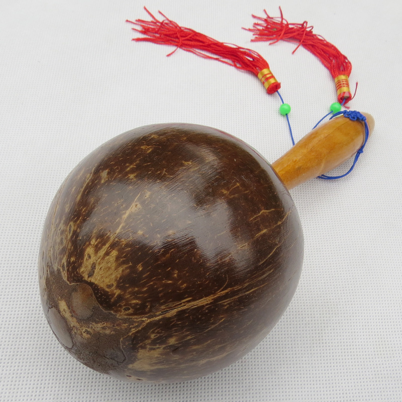 Coconut Sand Ball Coconut Shell Sand Hammer KTV Ballroom Props Square Dance Large Sand Hammer