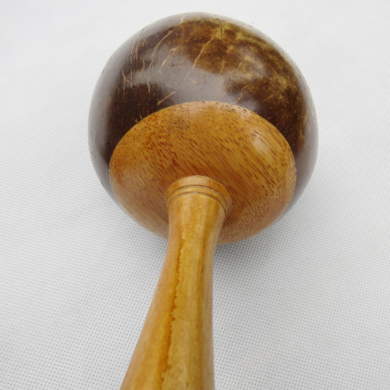 Coconut Sand Ball Coconut Shell Sand Hammer KTV Ballroom Props Square Dance Large Sand Hammer