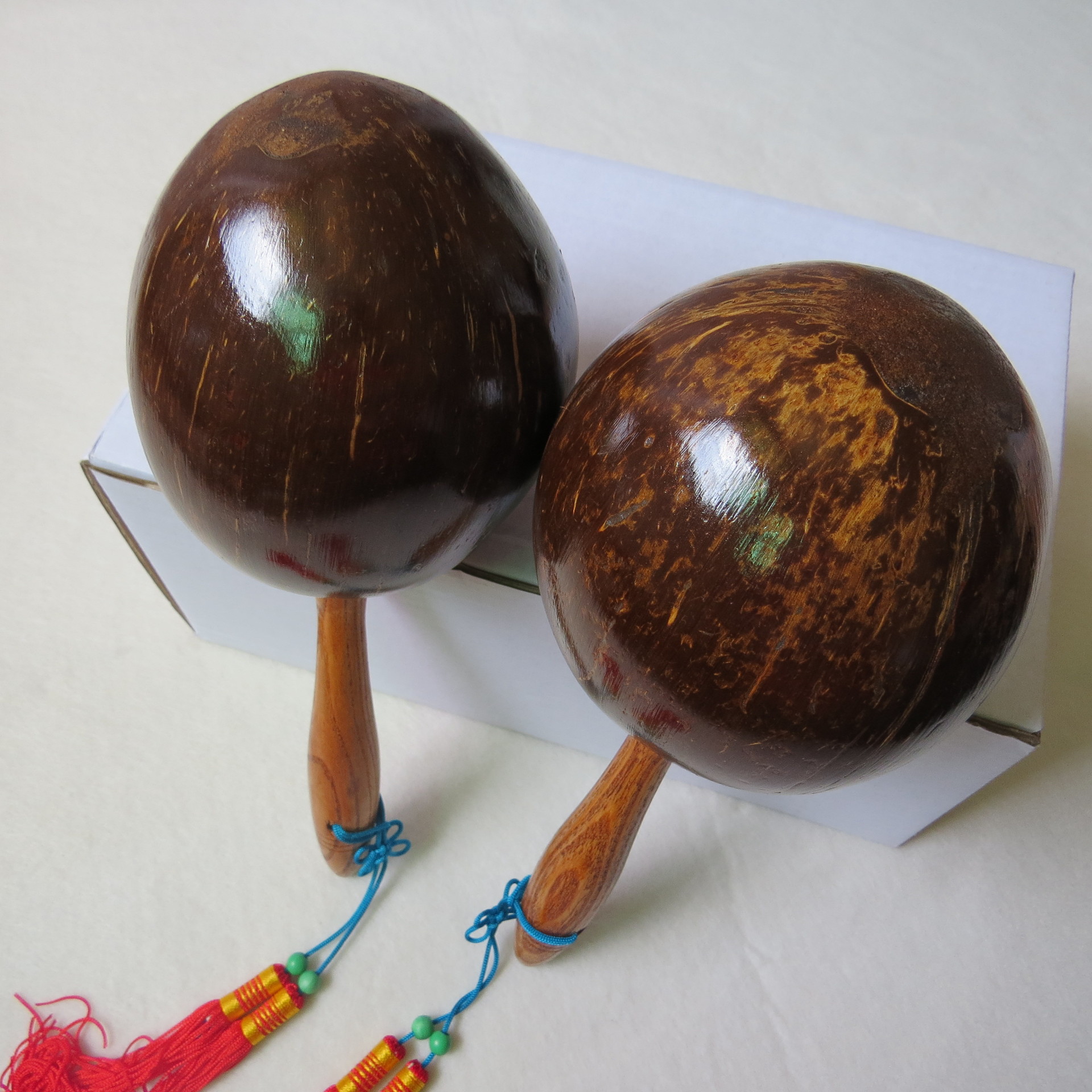 Coconut Sand Ball Coconut Shell Sand Hammer KTV Ballroom Props Square Dance Large Sand Hammer