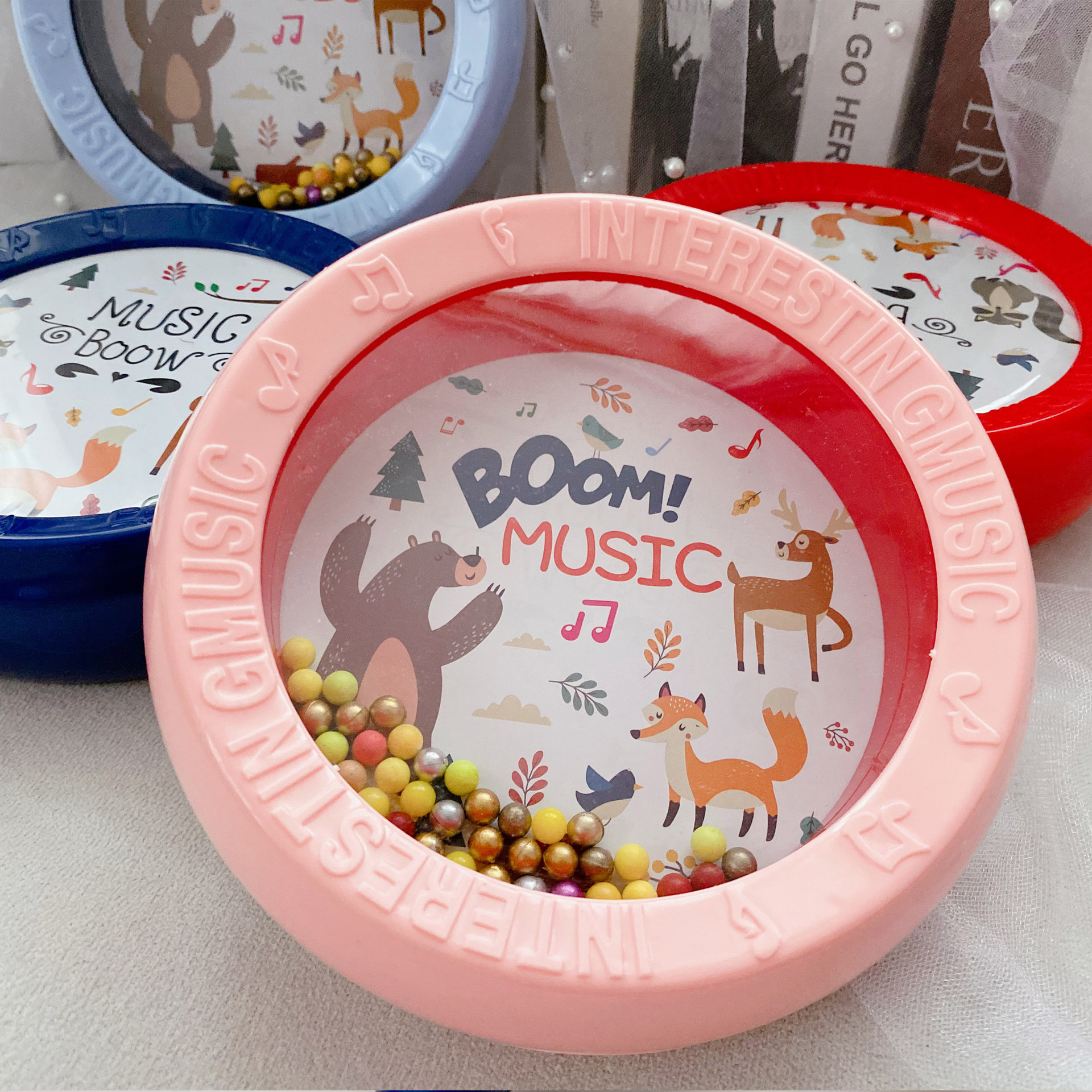 Baby Musical Instrument Toys Small Horn Side Drum Sand Hammer Cross-Border E-Commerce Supply Sand Hammer