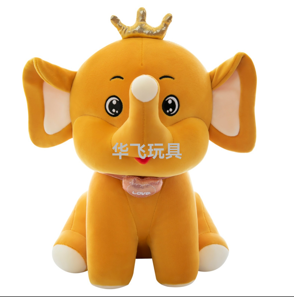 Creative Elephant Doll Plush Toys Cartoon Cute Pet Crown Elephant Play Doll Sleep Companion Throw Pillow Manufacturer