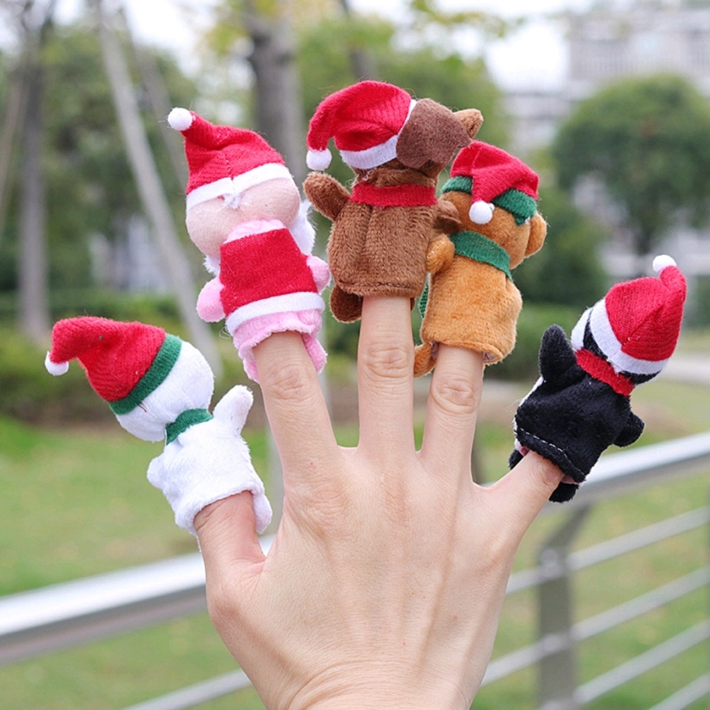 Plush Toys Finger Puppets Christmas Finger Puppets Educational Toys Kodomo No Omocha Plush Toys Finger Puppets Christmas Finger Puppets Educational Toys Kodomo No Omocha