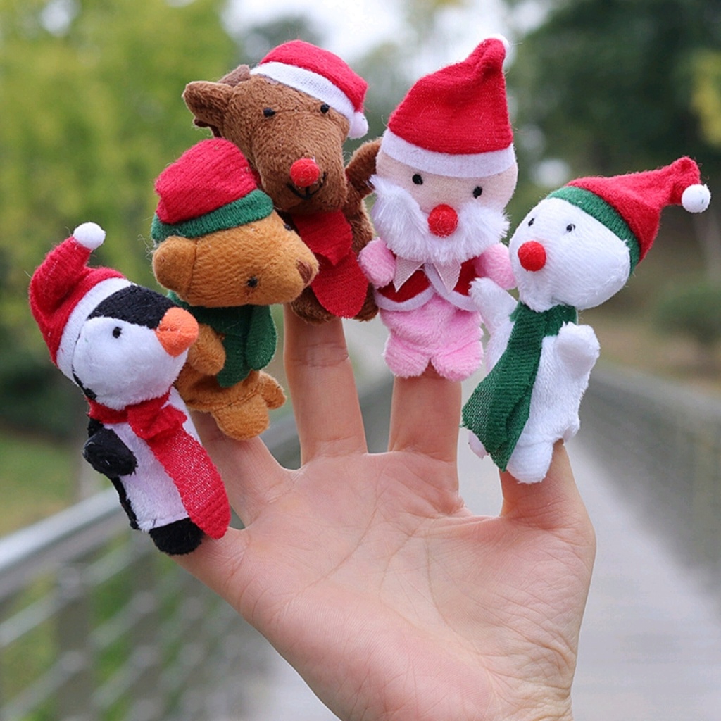 Plush Toys Finger Puppets Christmas Finger Puppets Educational Toys Kodomo No Omocha Plush Toys Finger Puppets Christmas Finger Puppets Educational Toys Kodomo No Omocha