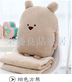 Kaka mouse three air conditioning blanket warm hand cushion pillow by plush toys