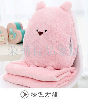 Kaka mouse three air conditioning blanket warm hand cushion pillow by plush toys