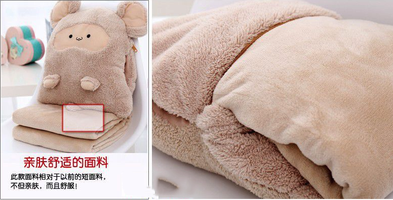 Kaka mouse three air conditioning blanket warm hand cushion pillow by plush toys Kaka mouse three air conditioning blanket warm hand cushion pillow by plush toys
