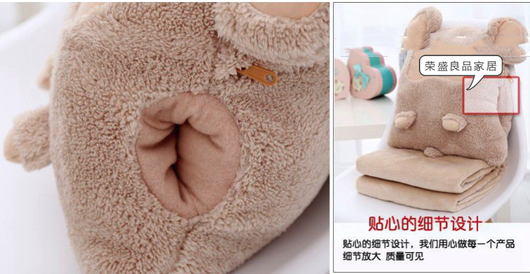 Kaka mouse three air conditioning blanket warm hand cushion pillow by plush toys Kaka mouse three air conditioning blanket warm hand cushion pillow by plush toys