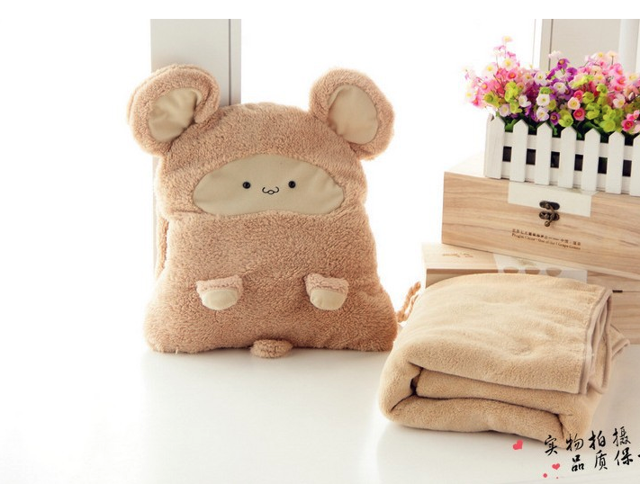 Kaka mouse three air conditioning blanket warm hand cushion pillow by plush toys Kaka mouse three air conditioning blanket warm hand cushion pillow by plush toys