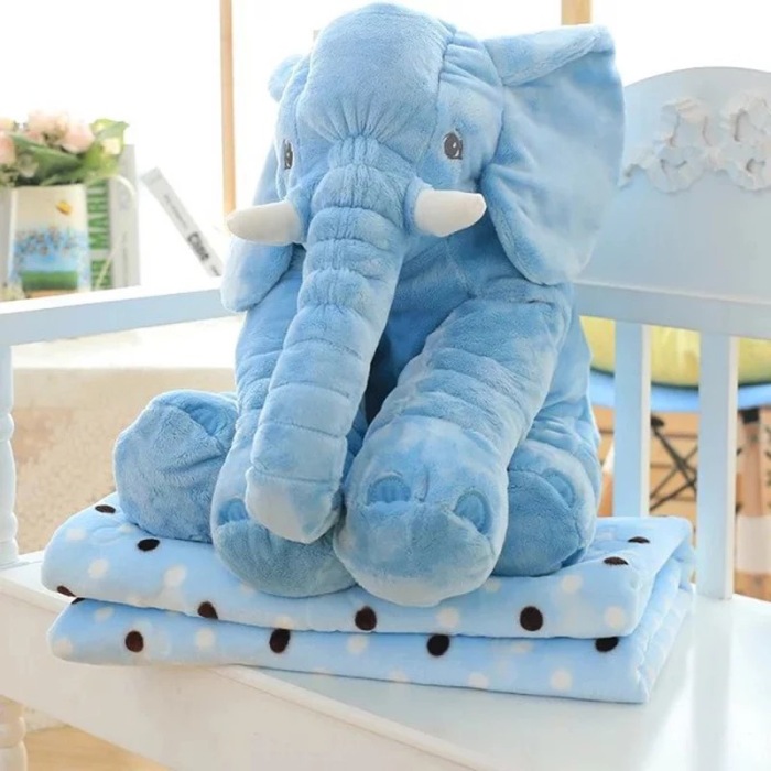 IKEA cartoon cute elephant pillow Quilt Blanket bed cushion dual-purpose plush doll plush toys IKEA cartoon cute elephant pillow Quilt Blanket bed cushion dual-purpose plush doll plush toys