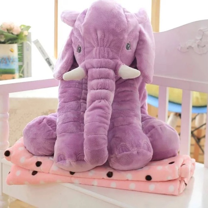 IKEA cartoon cute elephant pillow Quilt Blanket bed cushion dual-purpose plush doll plush toys IKEA cartoon cute elephant pillow Quilt Blanket bed cushion dual-purpose plush doll plush toys