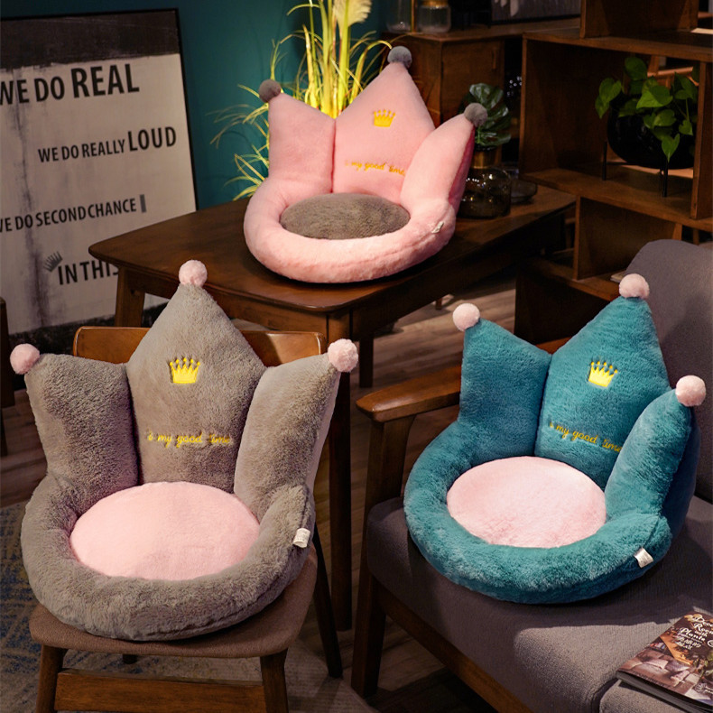 Plush Toys Crown Tatami Futon Doll Cushion Lying Cushion Bay Window Chair Backrest Sitting on the Floor Bedroom