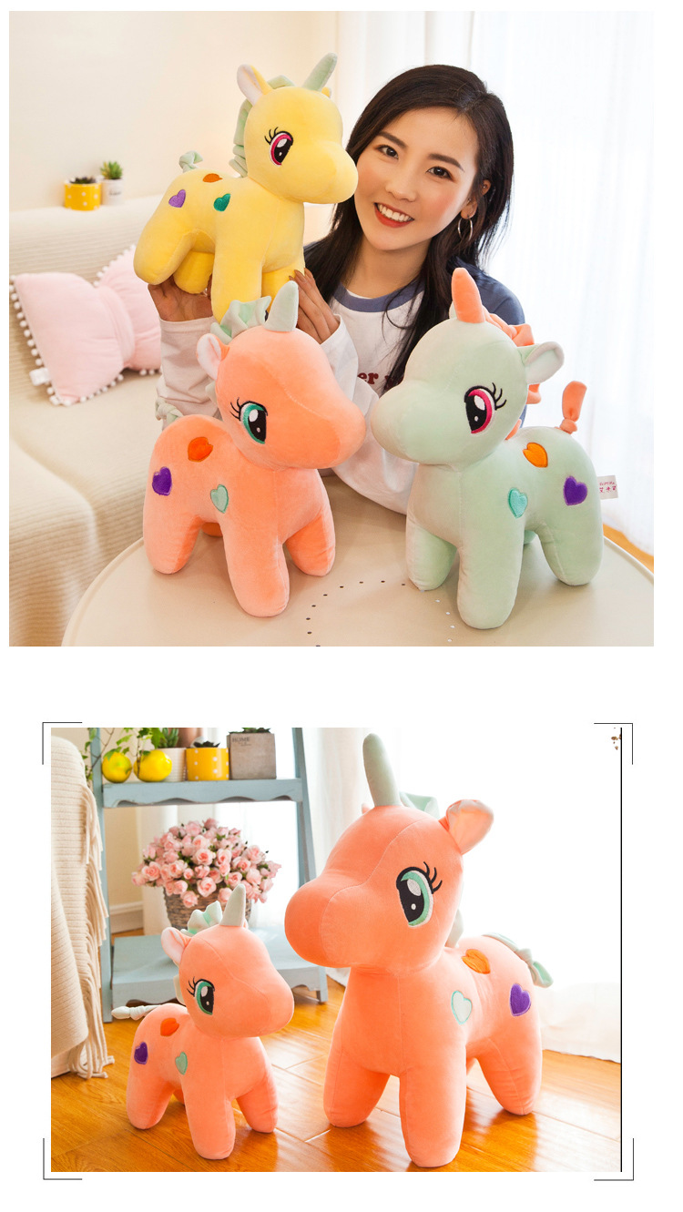 Unicorn  plush toys doll new creative colorful unicorn doll plush toys doll down cotton pillow pillow pillow gift