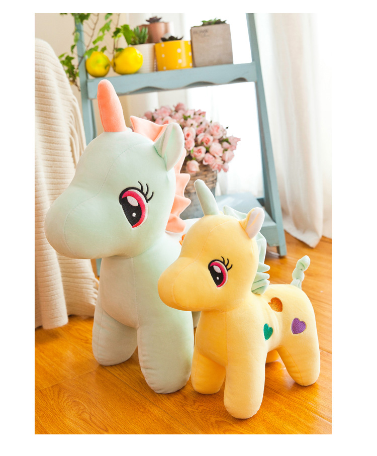 Unicorn  plush toys doll new creative colorful unicorn doll plush toys doll down cotton pillow pillow pillow gift