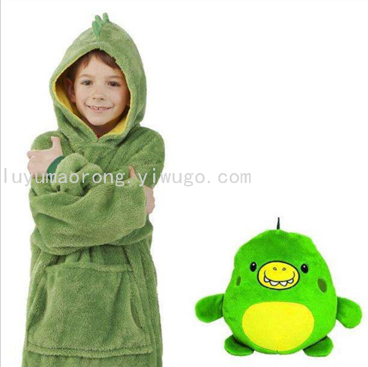 2021 New Lazy Children&#039;s Loungewear Huggle Pets Hoodle Children&#039;s Pajamas Pet Shape Pajamas