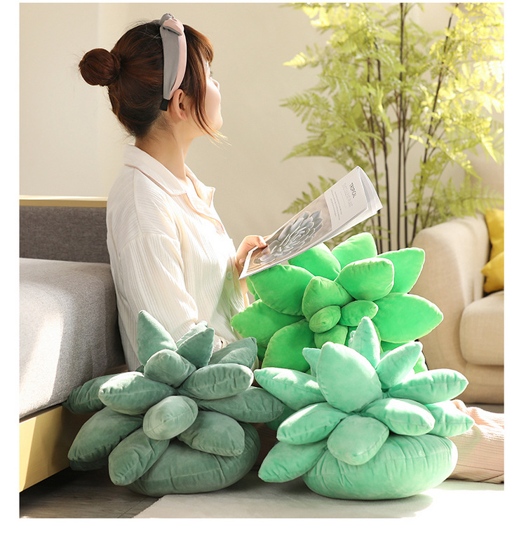 Artificial Plant Succulent Plush Doll Plush Toys Three-Dimensional Doll Pillow Sofa Girls Bed Pillows Wholesale