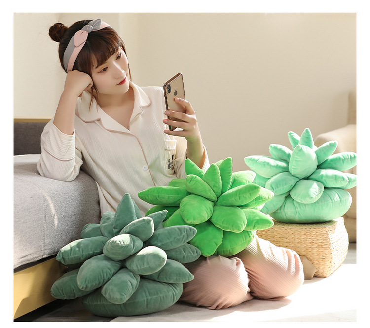 Artificial Plant Succulent Plush Doll Plush Toys Three-Dimensional Doll Pillow Sofa Girls Bed Pillows Wholesale