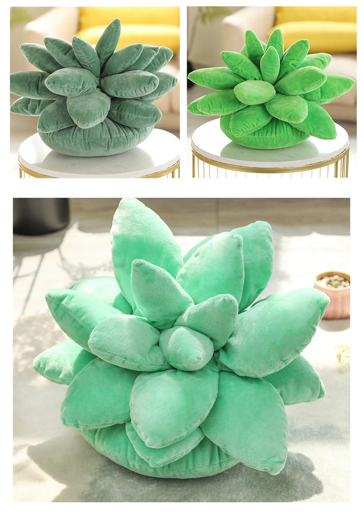 Artificial Plant Succulent Plush Doll Plush Toys Three-Dimensional Doll Pillow Sofa Girls Bed Pillows Wholesale