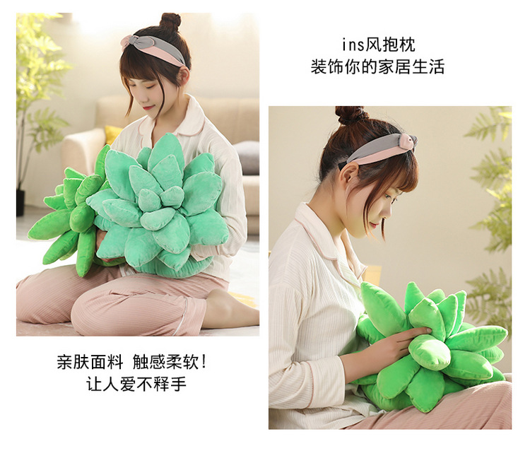Artificial Plant Succulent Plush Doll Plush Toys Three-Dimensional Doll Pillow Sofa Girls Bed Pillows Wholesale