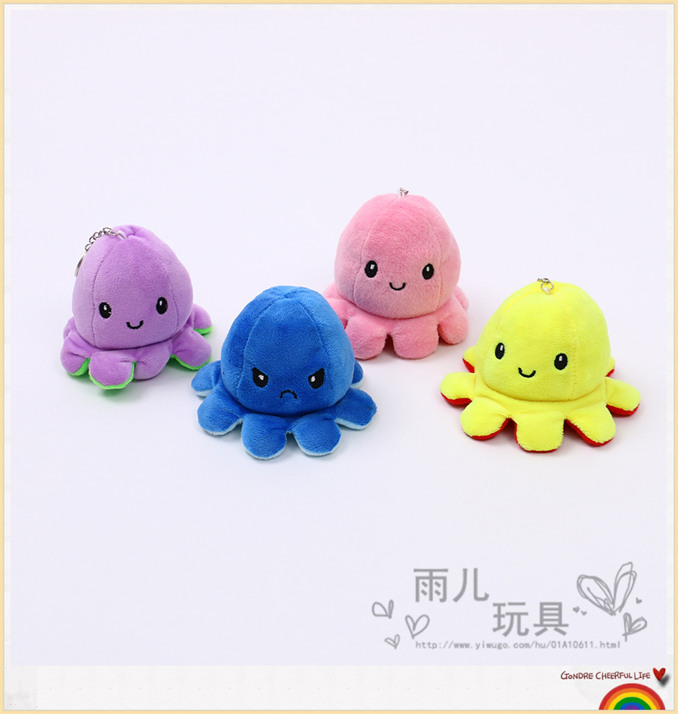 Keychain Pendant Internet Celebrity Turn-over Small Octopus Doll Plush Toys TikTok Same Style Smiley Face Angry Eight-Claw Doll Keychain Pendant Internet Celebrity Turn-over Small Octopus Doll Plush Toys TikTok Same Style Smiley Face Angry Eight-Claw Doll