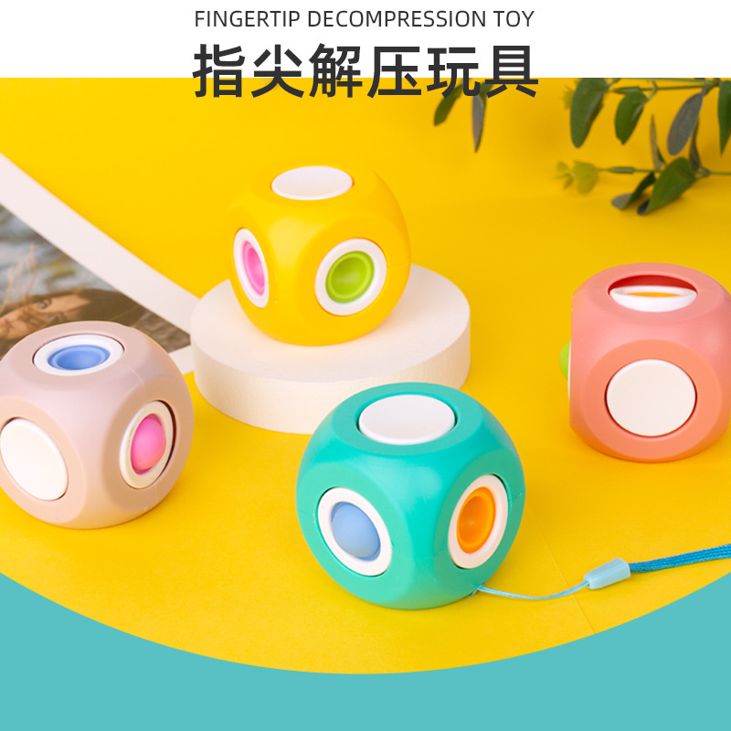 Cross-Border Amazon New Product Hot Sale Hand Spinner Bubble Music Rat Killer Pioneer Decompression Fingertip Gyro Pressure Reduction Toy