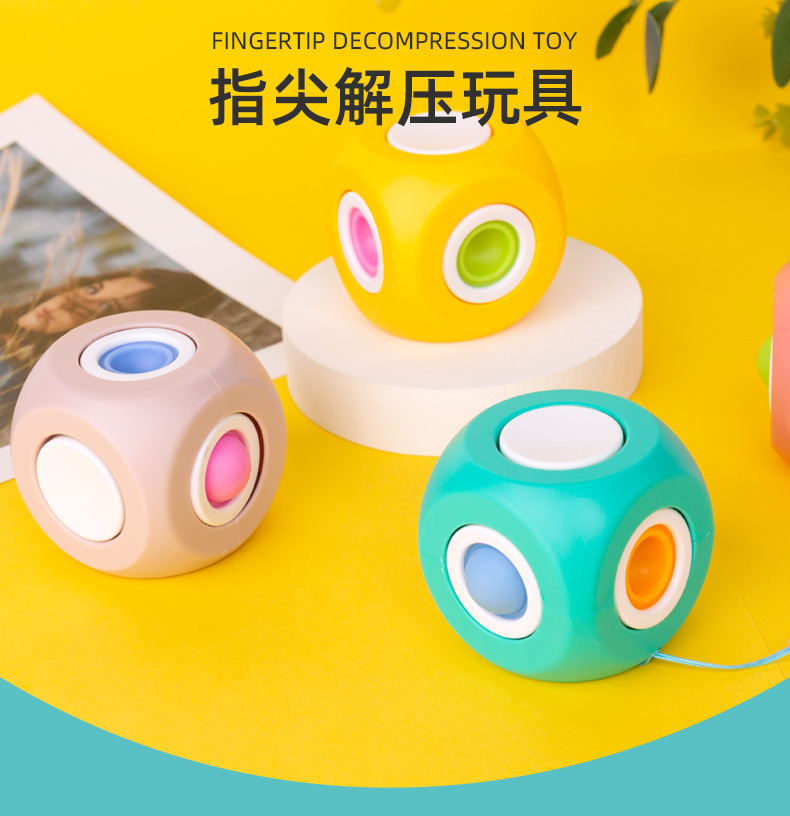 Cross-Border Amazon New Product Hot Sale Hand Spinner Bubble Music Rat Killer Pioneer Decompression Fingertip Gyro Pressure Reduction Toy