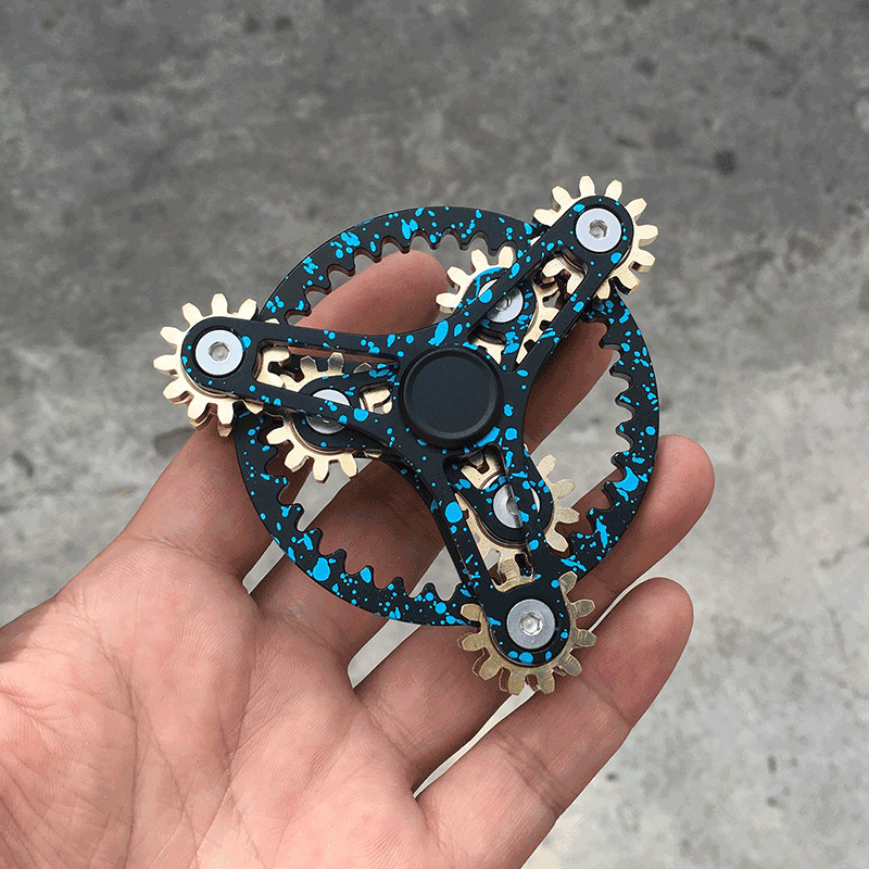 Crazy Nine-Tooth Linkage/9-Red Linkage Fingertip Gyro EDC Hand Spinner in Stock Wholesale Crazy Nine-Tooth Linkage/9-Red Linkage Fingertip Gyro EDC Hand Spinner in Stock Wholesale