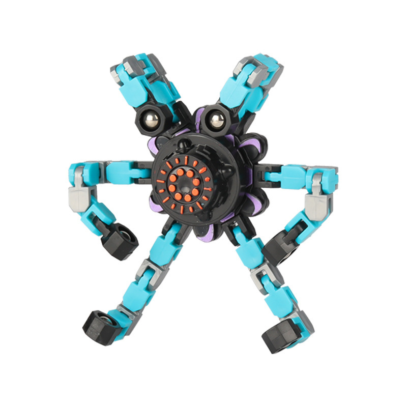 Cross-Border Best-Seller on Douyin Fingertip Gyro Useful Tool for Pressure Reduction Chain Deformation Mechanical Rotary Decompression Hand Spinner