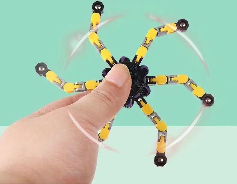 Cross-Border Best-Seller on Douyin Fingertip Gyro Useful Tool for Pressure Reduction Chain Deformation Mechanical Rotary Decompression Hand Spinner Cross-Border Best-Seller on Douyin Fingertip Gyro Useful Tool for Pressure Reduction Chain Deformation Mechanical Rotary Decompression Hand Spinner