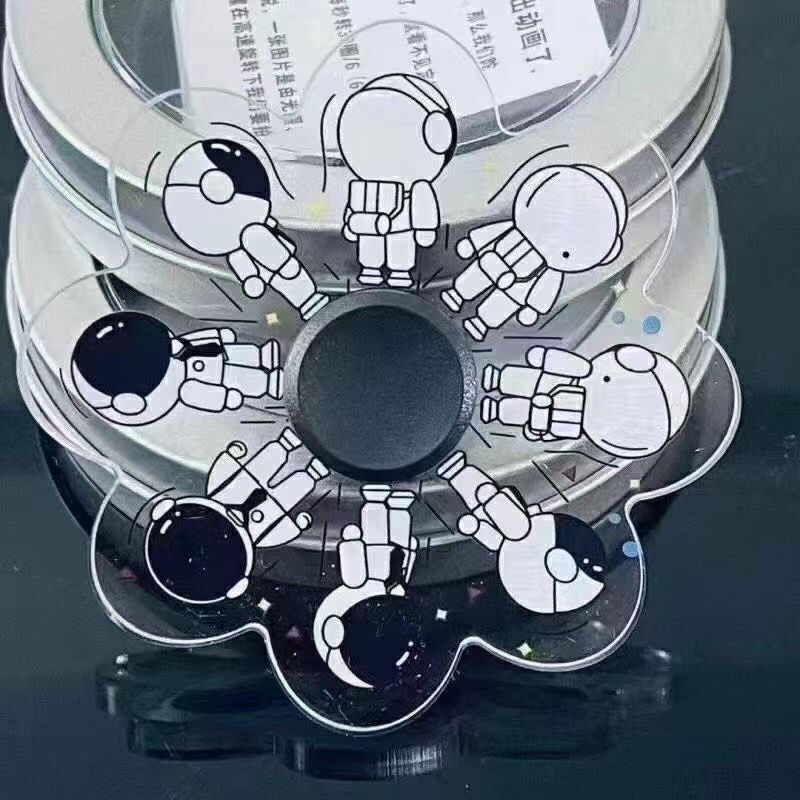 New Products in Stock Naruto Decompression Fingertip Gyro Rotating Naruto Sasuke Dynamic Gyro Hand Spinner Stall