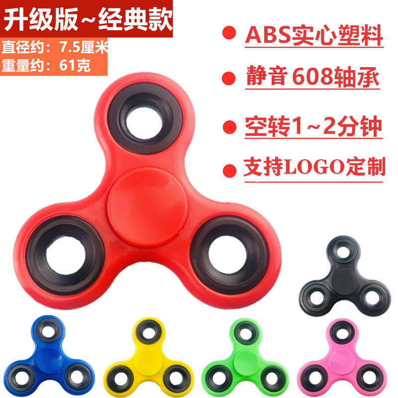 Creative EDC Toys ABS Plastic Bracket Three-Leaf Fingertip Gyro Finger Decompression Triangle Gyro Factory Wholesale