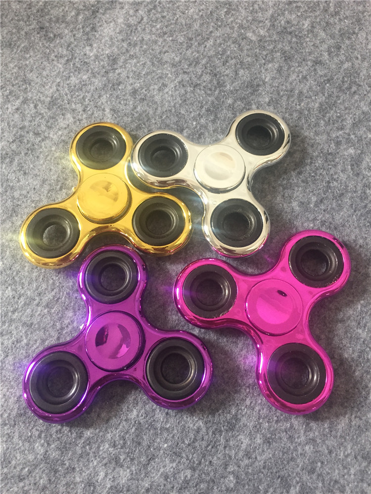 Fingertip Gyro Three-Leaf Gyro Finger Toy Pressure-Reducing Creative Toy Color Hand Spinner Wholesale Fingertip Gyro Three-Leaf Gyro Finger Toy Pressure-Reducing Creative Toy Color Hand Spinner Wholesale