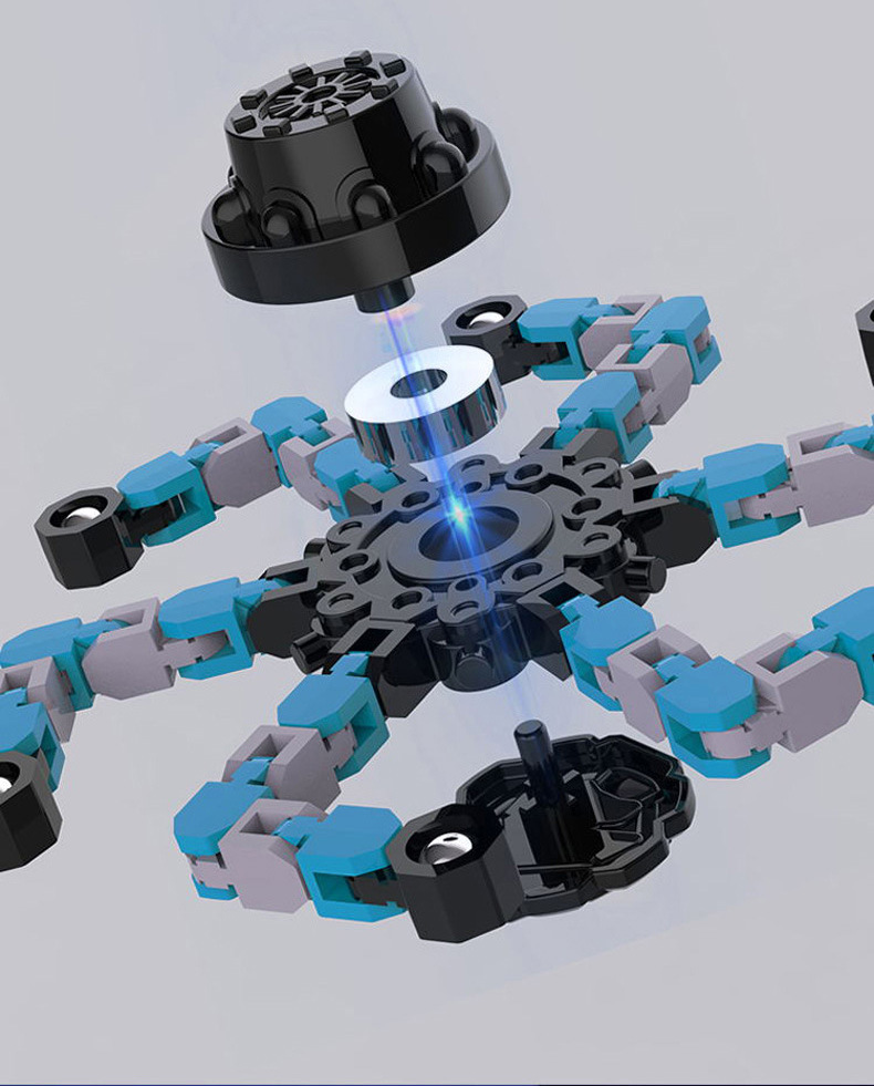 Mechanical Fingertip Gyro Deformation Hand Spinner Decompression Decompression Artifact Creative Night Market Stall Children's Toys Wholesale Mechanical Fingertip Gyro Deformation Hand Spinner Decompression Decompression Artifact Creative Night Market Stall Children's Toys Wholesale