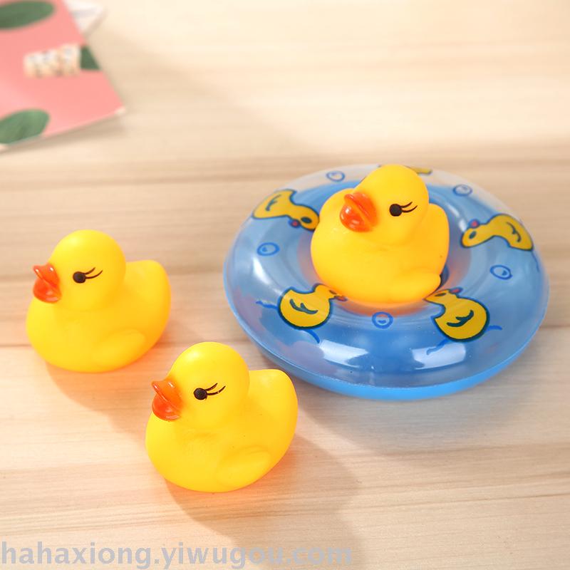 Baby toys baby toys baby sound toys net ducks with swimming ring series PVC toys Baby toys baby toys baby sound toys net ducks with swimming ring series PVC toys