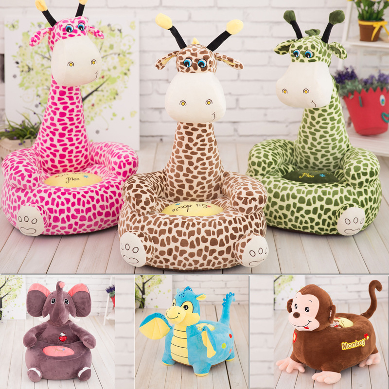 Baby toys Cartoon Kindergarten Children&#039;s Small Sofa Cute Baby Sofa Plush Toy Baby Learning Seat One Piece Dropshipping