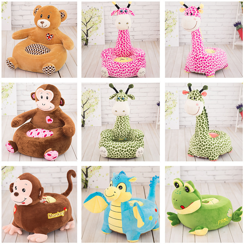 Baby toys Cartoon Kindergarten Children&#039;s Small Sofa Cute Baby Sofa Plush Toy Baby Learning Seat One Piece Dropshipping