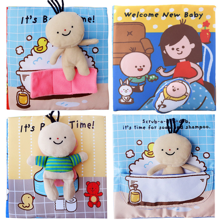 2021 Children&#039;s Early Education Baby Toys Cloth Book Enlightenment Baby Toys Bath Toys Children&#039;s Book
